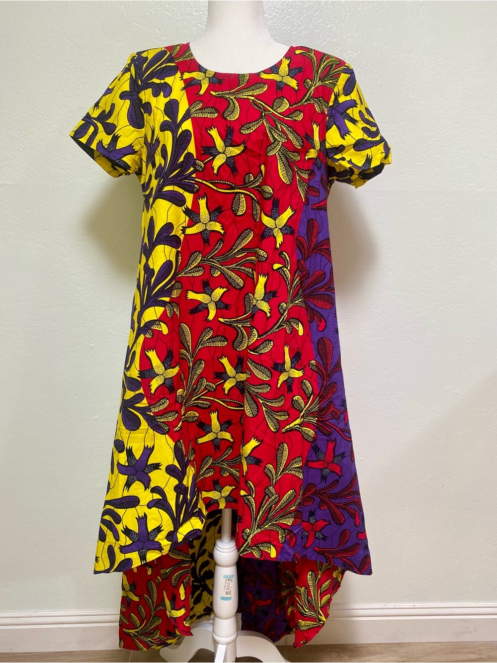 Rahyma African Print High Low A-Line Maxi Dress